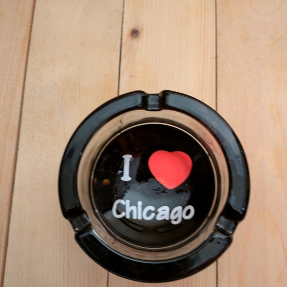 Vintage Glass I  ❤️ Chicago Ashtray - Picture 7 of 11